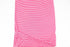 Dark Pink and Off White Narrow Stripe Speckled Knit Jersey Fabric by the yard STK00263R